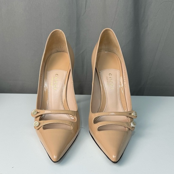 Gucci nude patent leather stilettos - Picture 2 of 4